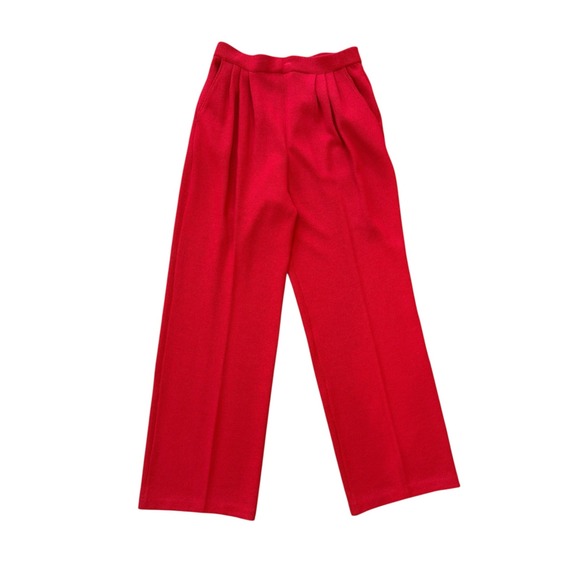 St John Collection Red Knit Polo Sweater Pants Set By Marie Gray Size S 4 - Picture 8 of 16